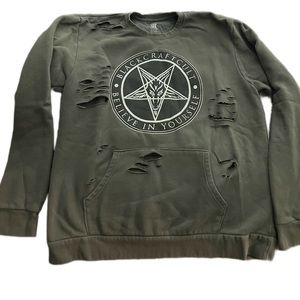Blackcraft Cult Distressed Pullover